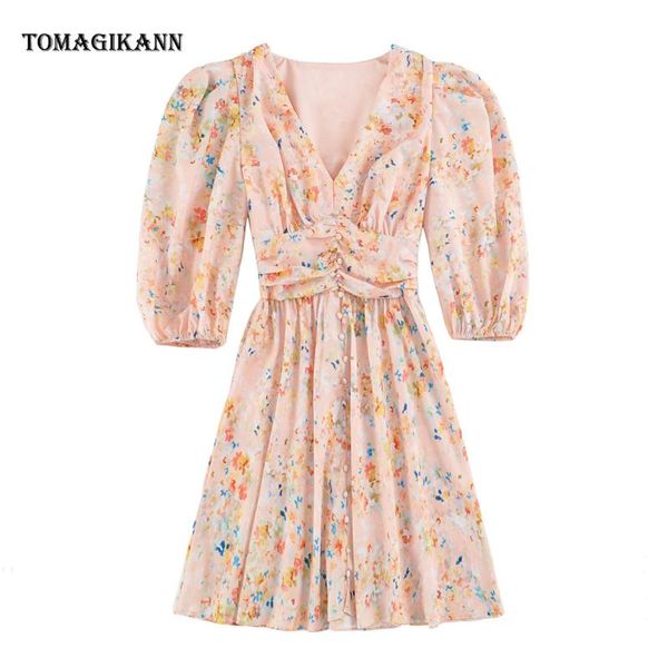 neck mini dress 2021 spring floral print buttons slim women dresses elegant fashion party beach streetwear casual, Black;gray
neck mini dress 2021 spring floral print buttons slim women dresses elegant fashion party beach streetwear casual, Black;gray
