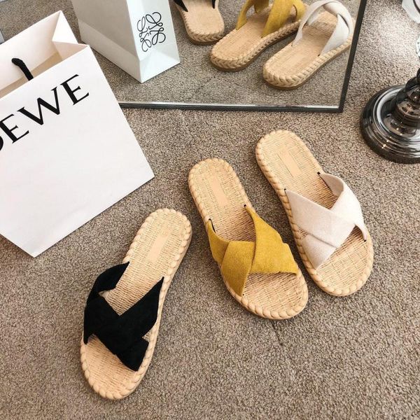slippers wearing shoes female 2021 summer fashion women's pass through sentence straw bottom non-slip sandals, Black
slippers wearing shoes female 2021 summer fashion women's pass through sentence straw bottom non-slip sandals, Black