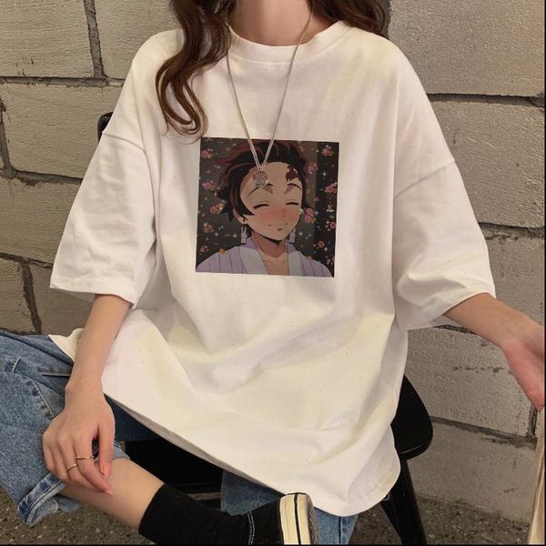 slayer women t shirt harajuku streetwear tees kimetsu no yaiba clothes japanese female anime kawaii top, White
slayer women t shirt harajuku streetwear tees kimetsu no yaiba clothes japanese female anime kawaii top, White