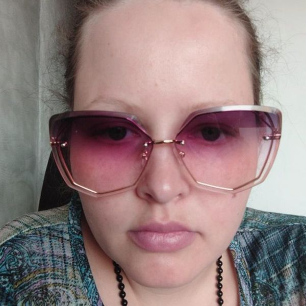 sunglasses 2021 rimless lens vintage women cuting fashion polygon ocean gradient polygonal shades sun glasses uv400 female c, White;black
sunglasses 2021 rimless lens vintage women cuting fashion polygon ocean gradient polygonal shades sun glasses uv400 female c, White;black