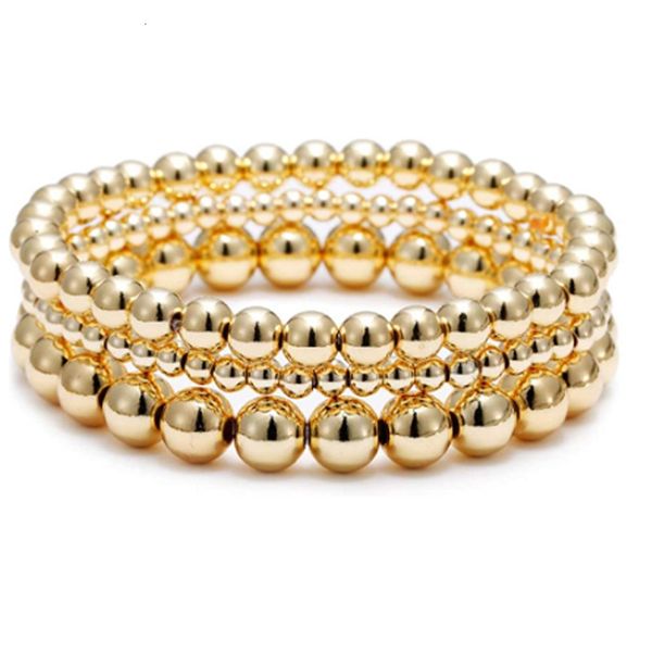 bracelet versatile copper bead color preserving bracelet for lovers beach style geometric elastic, Golden;silver
bracelet versatile copper bead color preserving bracelet for lovers beach style geometric elastic, Golden;silver