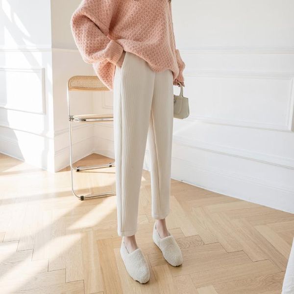 women's pants & capris women in the spring and autumn chenille beam foot radish haroun casual small bound feet, Black;white
women's pants & capris women in the spring and autumn chenille beam foot radish haroun casual small bound feet, Black;white