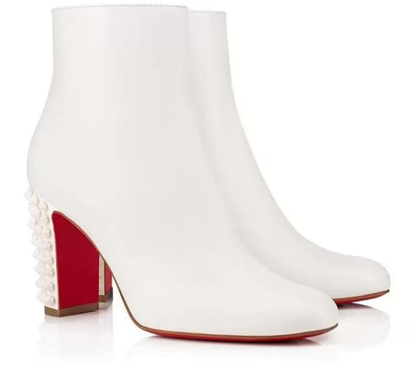 luxury lady brands women ankle boots women's red bottoms bootes suzi folk black white block heels studs combat booties party wedding dr
luxury lady brands women ankle boots women's red bottoms bootes suzi folk black white block heels studs combat booties party wedding dr