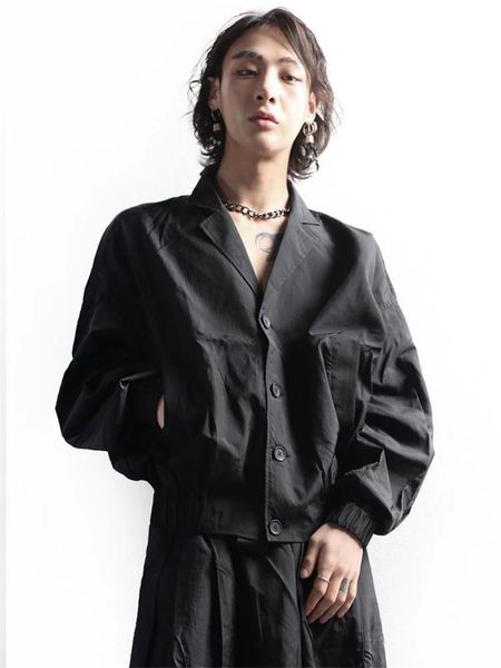 men's jackets jacket spring and autumn yamamoto style urban youth short single breasted leisure loose large size, Black;brown
men's jackets jacket spring and autumn yamamoto style urban youth short single breasted leisure loose large size, Black;brown