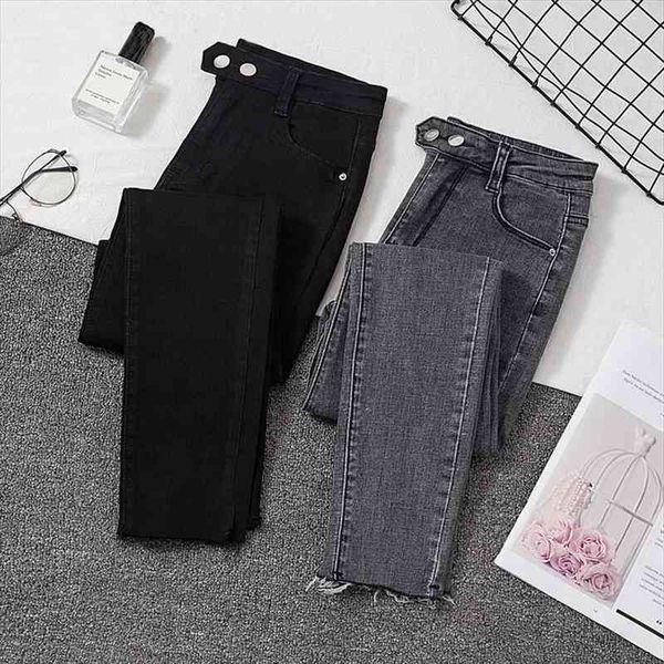 spring style high waist jeans womens feet pants korean students small stretch thin tight pants women, Black;white
spring style high waist jeans womens feet pants korean students small stretch thin tight pants women, Black;white