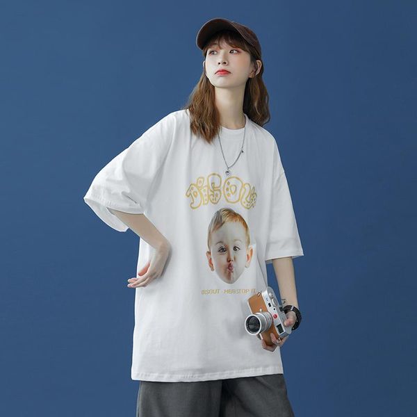 women's t-shirt harajuku goth clothing 2021 summer plus size tee angel baby short sleeve funny kawaii clothes, White
women's t-shirt harajuku goth clothing 2021 summer plus size tee angel baby short sleeve funny kawaii clothes, White