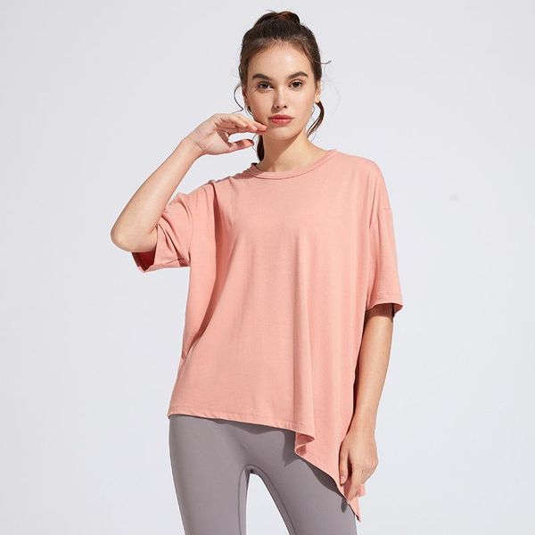 yoga outfit sports women's short-sleeve loose irregular running quick-drying clothes strapping fitness t-shirt gym
yoga outfit sports women's short-sleeve loose irregular running quick-drying clothes strapping fitness t-shirt gym