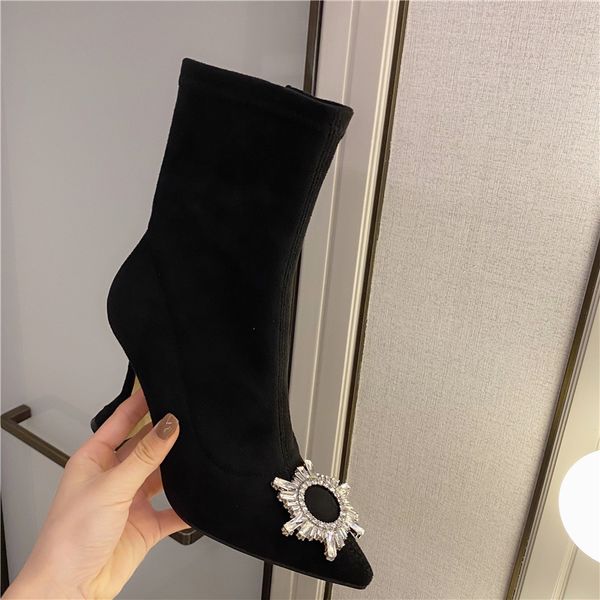 women boots 2021 new thin high heels ankle leopard boots fashion square toe booties female causal spring brand designer shoes, Black
women boots 2021 new thin high heels ankle leopard boots fashion square toe booties female causal spring brand designer shoes, Black