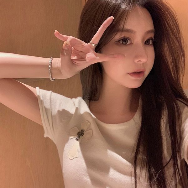 crosin cross leather label bottomed shirt women's 2021 summer slim thin 100 da casual white short sleeve knitted t-sh
crosin cross leather label bottomed shirt women's 2021 summer slim thin 100 da casual white short sleeve knitted t-sh