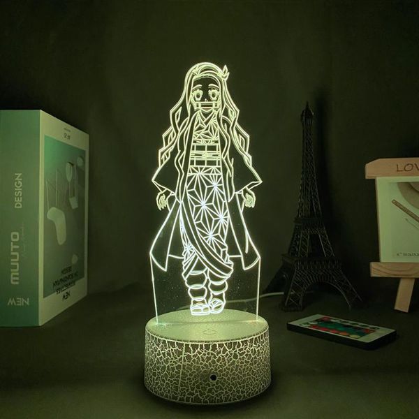 night lights acrylic led light anime lamp demon slayer figure kamado nezuko figurine manga teen room decoration
night lights acrylic led light anime lamp demon slayer figure kamado nezuko figurine manga teen room decoration