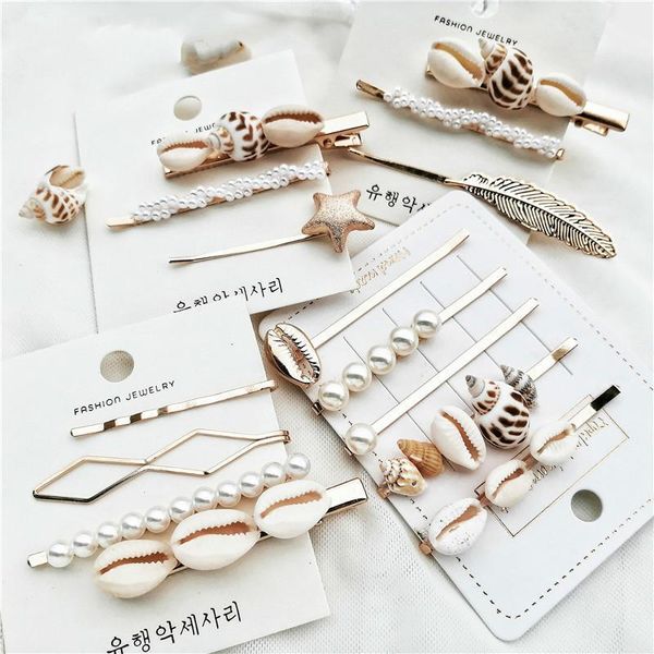 fashion conch cowrie shell hair pins pearl barrette clips for women girls sea accessories wedding1
fashion conch cowrie shell hair pins pearl barrette clips for women girls sea accessories wedding1