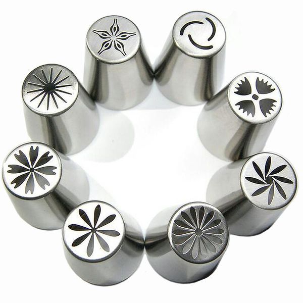 baking & pastry tools 8pcs/set nozzles stainless steel russian icing piping tips cupcake cream cake decorating
baking & pastry tools 8pcs/set nozzles stainless steel russian icing piping tips cupcake cream cake decorating
