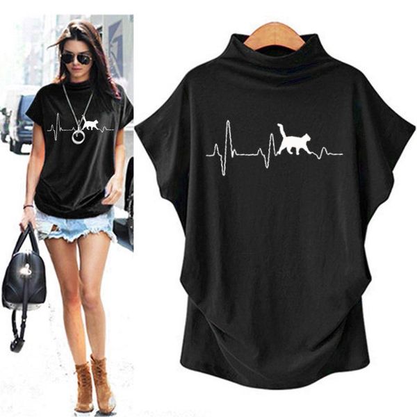 plus size fashion cat print blouse shirt loose casual summer ladies turtleneck female women short sleeve blusas women's blouses & s, White
plus size fashion cat print blouse shirt loose casual summer ladies turtleneck female women short sleeve blusas women's blouses & s, White