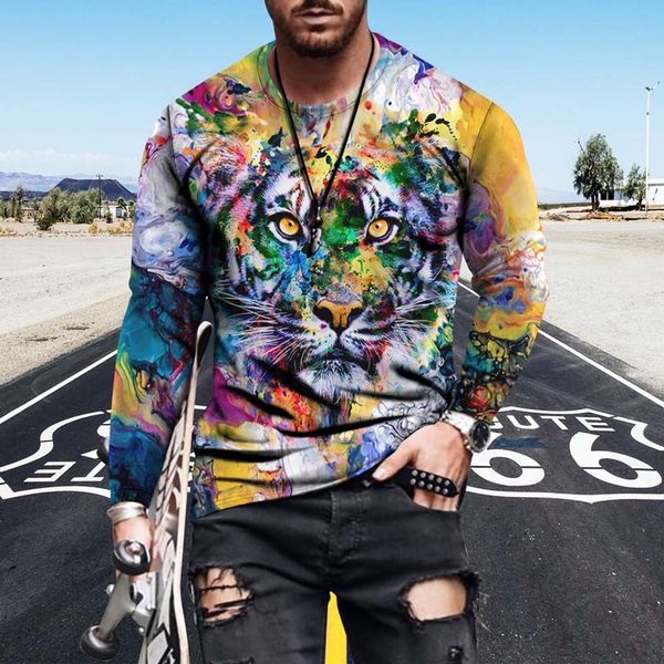 lion pattern sweatshirts fashion animal tigers printing long sleeves graphic rainforest autumn sweatshirt wholesale, Black
lion pattern sweatshirts fashion animal tigers printing long sleeves graphic rainforest autumn sweatshirt wholesale, Black