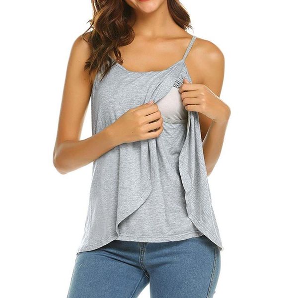 maternity & tees women pregnant strappy vest nursing breastfeeding t-shirt summer fashion pregnancy wear, White
maternity & tees women pregnant strappy vest nursing breastfeeding t-shirt summer fashion pregnancy wear, White