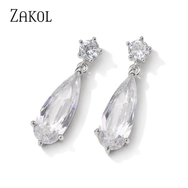 dangle & chandelier zakol 2021 big water drop cubic zirconia earrings for elegant women brides wedding jewelry bridesmaid gift ep2924, Silver
dangle & chandelier zakol 2021 big water drop cubic zirconia earrings for elegant women brides wedding jewelry bridesmaid gift ep2924, Silver