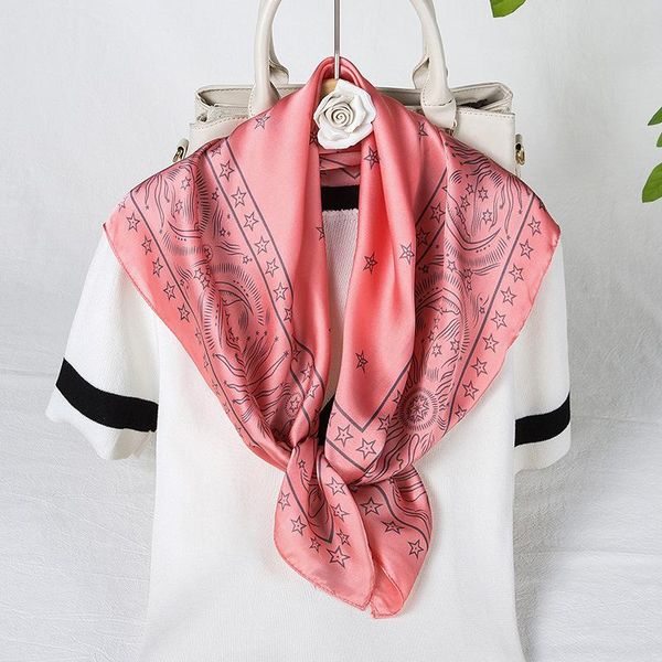 scarves 2021 fashion floral print silk scarf women hairband neck foulard square shawl wrap lady neckerchief female bandana, Blue;gray
scarves 2021 fashion floral print silk scarf women hairband neck foulard square shawl wrap lady neckerchief female bandana, Blue;gray