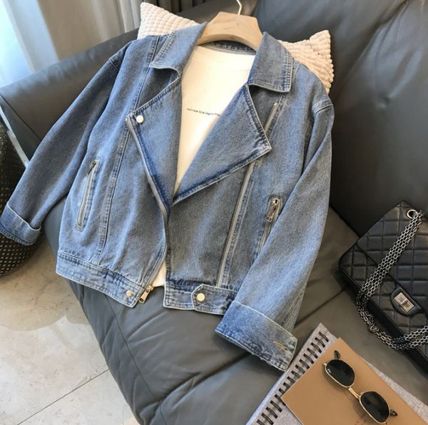 trendy and cool ~ loose fashionable version 2021 autumn small motorcycle cloth cowboy short coat women's, White
trendy and cool ~ loose fashionable version 2021 autumn small motorcycle cloth cowboy short coat women's, White