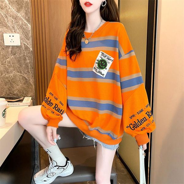 women's hoodies & sweatshirts early autumn 2021 fashion striped sweater korean thin long sleeve net red top, Black
women's hoodies & sweatshirts early autumn 2021 fashion striped sweater korean thin long sleeve net red top, Black