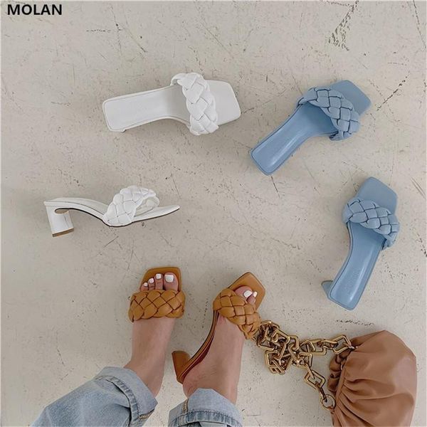 dress shoes molan brand designers 2021 summer luxury weave twist high heels wild candy-color square toe lady pumps loafers mules casual, Black
dress shoes molan brand designers 2021 summer luxury weave twist high heels wild candy-color square toe lady pumps loafers mules casual, Black