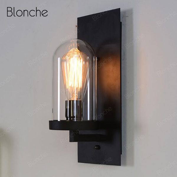 vintage wall lamp black industrial light glass sconce for home indoor bedside stairs bedroom loft decor fixtures
vintage wall lamp black industrial light glass sconce for home indoor bedside stairs bedroom loft decor fixtures