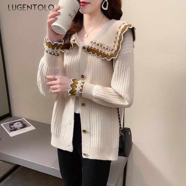 women's knits & tees retro sweater women knitted cardigan loose long sleeve korean autumn female casual single-breasted sweaters lugent, White
women's knits & tees retro sweater women knitted cardigan loose long sleeve korean autumn female casual single-breasted sweaters lugent, White