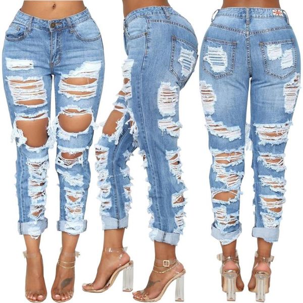 boyfriend jeans fashion summer ripped for women street hipster denim long pants s-2xl drop women's, Blue
boyfriend jeans fashion summer ripped for women street hipster denim long pants s-2xl drop women's, Blue
