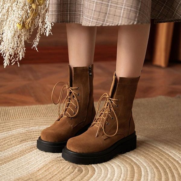 boots 2021 fashion women fall shoes round toe platform cow suede flat heels short lace-up winter, Black
boots 2021 fashion women fall shoes round toe platform cow suede flat heels short lace-up winter, Black