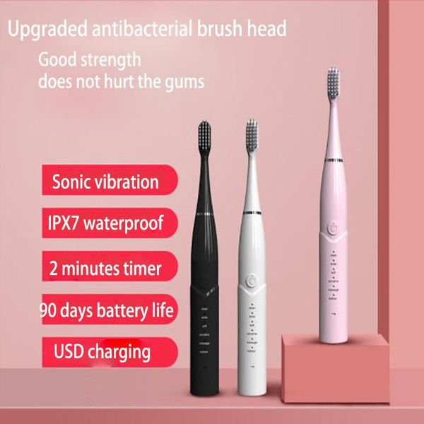 sonic electric toothbrush bs-203 timer brush 6mode usb charger fast charge tooth brushes replacement heads set smart
sonic electric toothbrush bs-203 timer brush 6mode usb charger fast charge tooth brushes replacement heads set smart