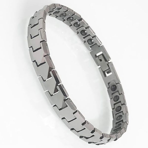 link, chain women's tungsten steel thin link bracelets on hand energy health care hematite magnetic wristband ladies jewelry friendship, Black
link, chain women's tungsten steel thin link bracelets on hand energy health care hematite magnetic wristband ladies jewelry friendship, Black