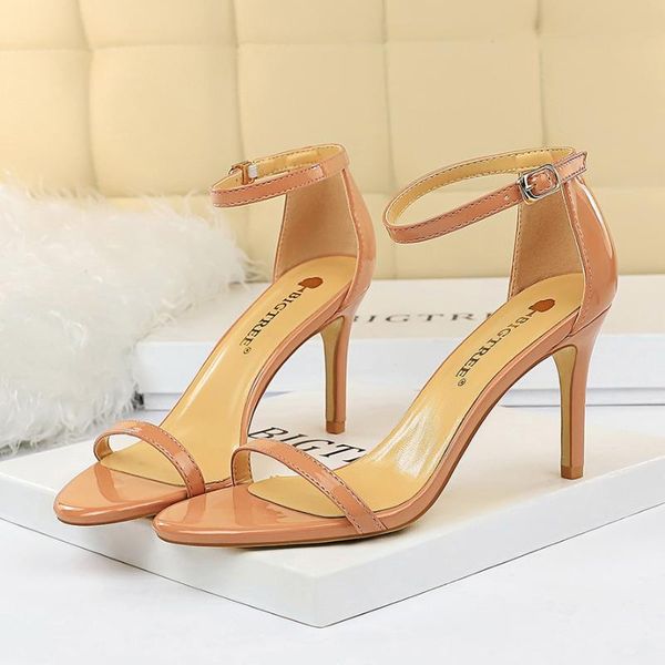fashion women 11 8cm high heels sandals lady fetish red strappy party dress shoes stripper stiletto leather nude pumps, Black
fashion women 11 8cm high heels sandals lady fetish red strappy party dress shoes stripper stiletto leather nude pumps, Black