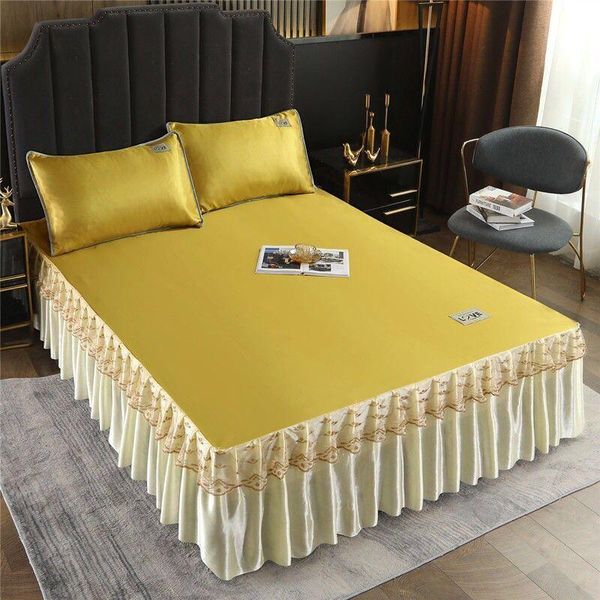 sheets & sets summer cool bed sheet + 2pcs covers bedspread skirt soft single dust ruffle flower pattern cover
sheets & sets summer cool bed sheet + 2pcs covers bedspread skirt soft single dust ruffle flower pattern cover