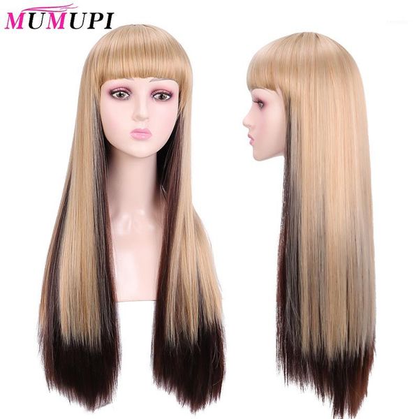 long straight synthetic wig with bangs blonde ombre brown wigs for black women cosplay heat resistant hair1
long straight synthetic wig with bangs blonde ombre brown wigs for black women cosplay heat resistant hair1