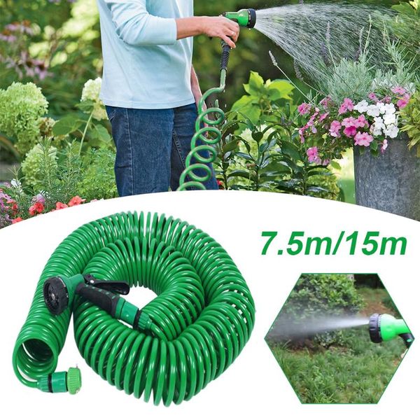 watering equipments 7.5m/15m retractable coil magic flexible garden water hose for car pipe plastic hoses with spray guns
watering equipments 7.5m/15m retractable coil magic flexible garden water hose for car pipe plastic hoses with spray guns