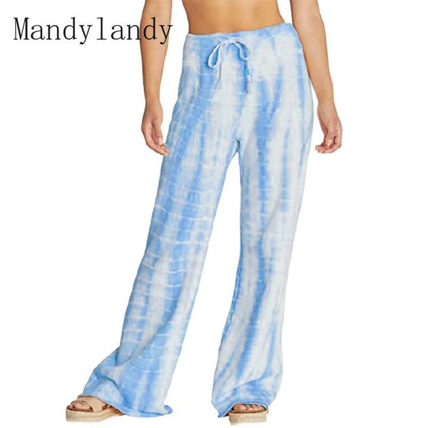 women's leggings mandylandy trousers summer fashion lace-up high waist yoga sports wide-leg pants casual tie-dye printed loose, Black
women's leggings mandylandy trousers summer fashion lace-up high waist yoga sports wide-leg pants casual tie-dye printed loose, Black