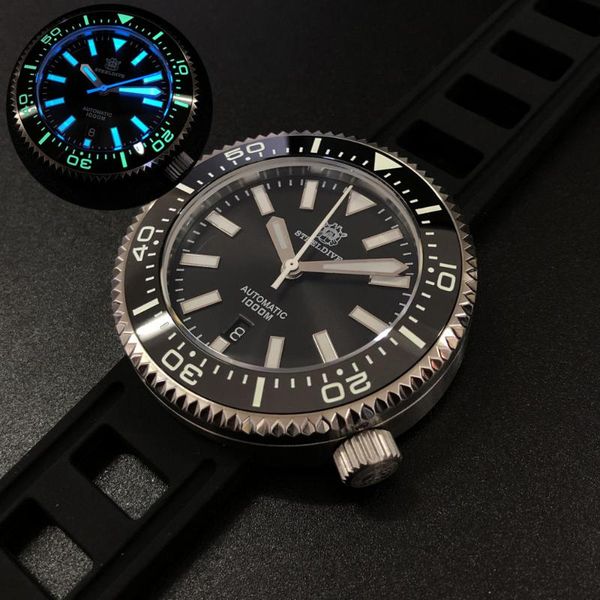 wristwatches steeldive men dive wrist watch,mens automatic watches 1000m waterproof mechanical wristwatch super luminous clock ceramic bezel, Slivery;brown
wristwatches steeldive men dive wrist watch,mens automatic watches 1000m waterproof mechanical wristwatch super luminous clock ceramic bezel, Slivery;brown
