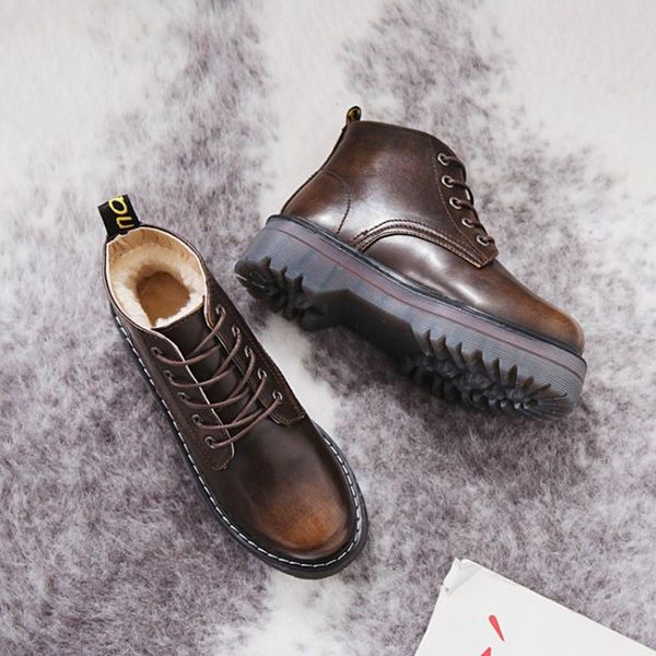 boots women ankle winter shoes lace-up knitted flat rubber leather platform 4cm heel size 40, Black
boots women ankle winter shoes lace-up knitted flat rubber leather platform 4cm heel size 40, Black