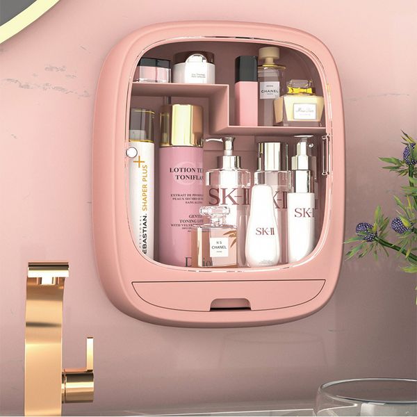 european style cosmetic box makeup organizer bathroom storage seamless wall-mounted large-capacity vanity rack
european style cosmetic box makeup organizer bathroom storage seamless wall-mounted large-capacity vanity rack