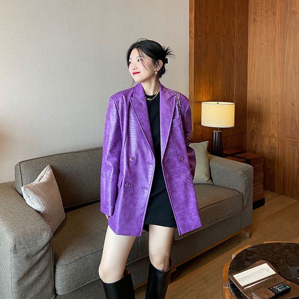 women's jackets spring autumn korean leather jacket women plus size loose casual long sleeve coat fashion ladies g8 623a, Black;brown
women's jackets spring autumn korean leather jacket women plus size loose casual long sleeve coat fashion ladies g8 623a, Black;brown