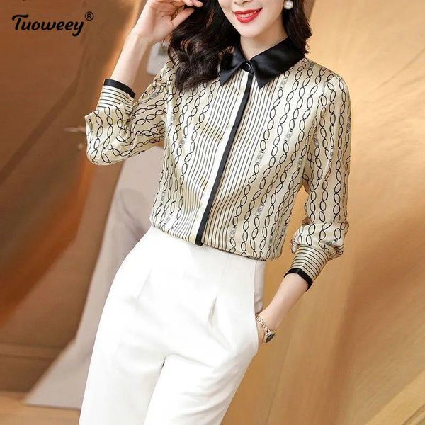 women's blouses & shirts long-sleeved shirt with a style 2021 summer fashion western high-end striped printed feminine blouse women, White
women's blouses & shirts long-sleeved shirt with a style 2021 summer fashion western high-end striped printed feminine blouse women, White