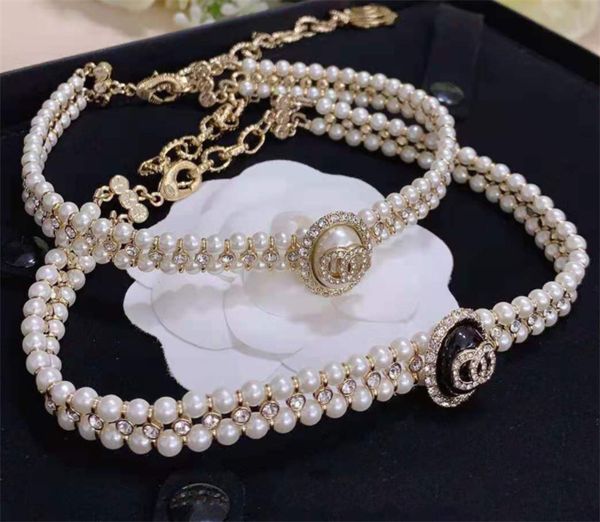 2021 new fashion double pearl diamond necklace fashion high - grade atmosphere letters clavicle chain choker chain, Golden;silver
2021 new fashion double pearl diamond necklace fashion high - grade atmosphere letters clavicle chain choker chain, Golden;silver