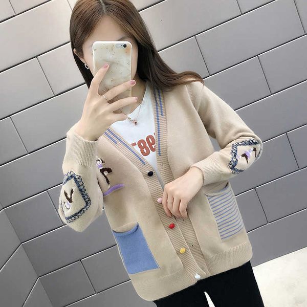 women's sweaters ladies nightgown autumn and winter casual sweet fashion with in v single-breasted car md10, White;black
women's sweaters ladies nightgown autumn and winter casual sweet fashion with in v single-breasted car md10, White;black