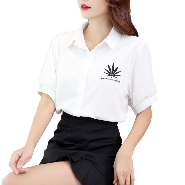 women's blouses & shirts yoming fashion woman 2021 summer short sleeve loose solid color shirt elegant, White
women's blouses & shirts yoming fashion woman 2021 summer short sleeve loose solid color shirt elegant, White