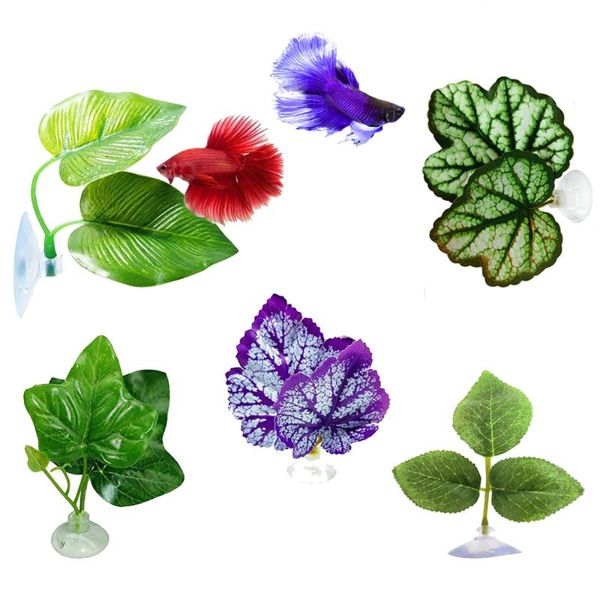 decorations artificial aquarium leaf fish tank betta rest spawning plastic plants decor play relax hide with sucker
decorations artificial aquarium leaf fish tank betta rest spawning plastic plants decor play relax hide with sucker