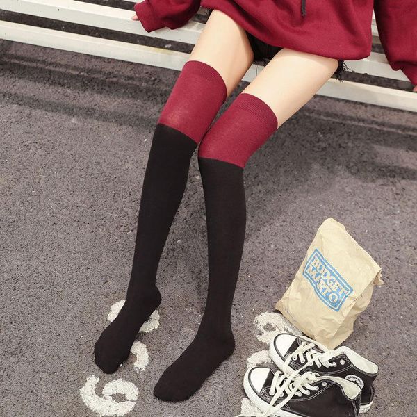 men's socks 1 pair long tube over-the-knee women autumn and winter cotton high-tube thin thigh hit color trendy women's, Black
men's socks 1 pair long tube over-the-knee women autumn and winter cotton high-tube thin thigh hit color trendy women's, Black