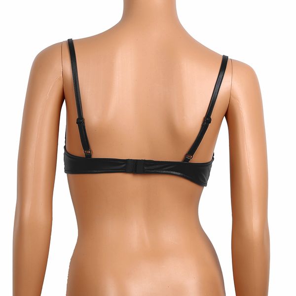 women bustier lingerie erotic sissy exposed breast nipple bra porno open cups shelf bra femme wetlook leather bralette, Black;white
women bustier lingerie erotic sissy exposed breast nipple bra porno open cups shelf bra femme wetlook leather bralette, Black;white