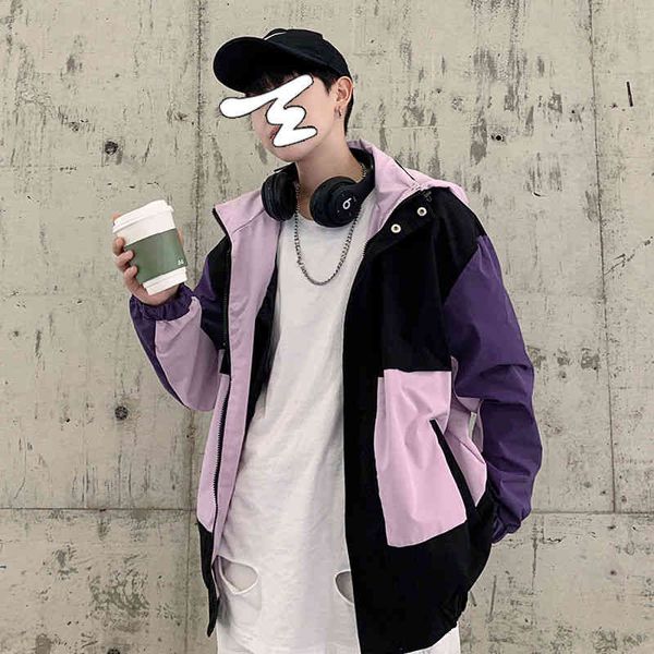 spring men's fashion contrast color casual hooded s mens strewear korean loose hip-hop bomber et men, Black
spring men's fashion contrast color casual hooded s mens strewear korean loose hip-hop bomber et men, Black