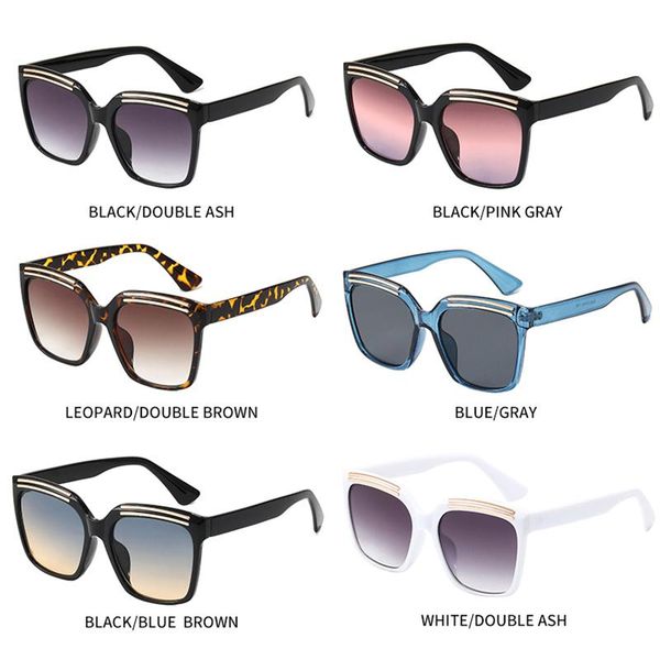 sunglasses metal hinge leg glasses for women men fashion classic black frame material square decorative driving gafas de sol, White;black
sunglasses metal hinge leg glasses for women men fashion classic black frame material square decorative driving gafas de sol, White;black