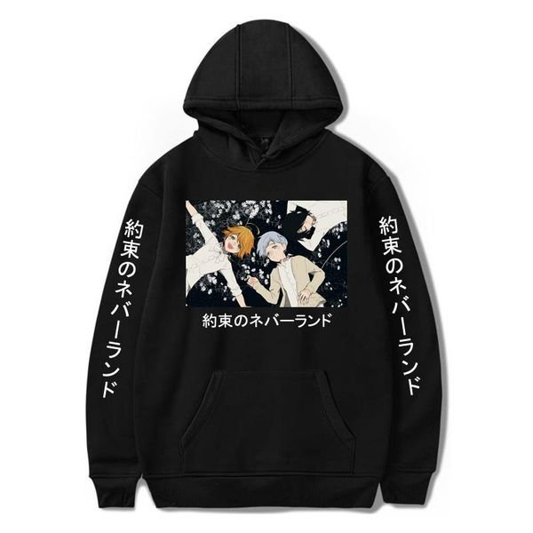 men's hoodies & sweatshirts the promised neverland hoodie printed manga for man/woman casual long sleeve oversized pullovers harajuku c, Black
men's hoodies & sweatshirts the promised neverland hoodie printed manga for man/woman casual long sleeve oversized pullovers harajuku c, Black
