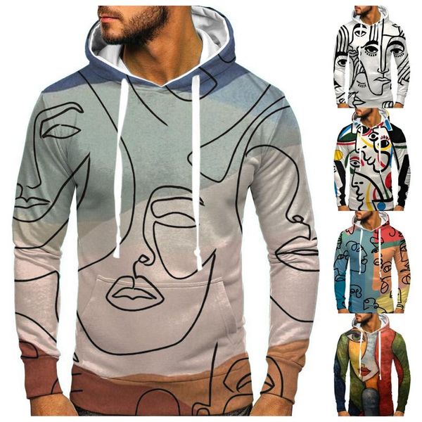 men's hoodies & sweatshirts men winter hooded novelty print drawstring long sleeve pocket blouses sweater, Black
men's hoodies & sweatshirts men winter hooded novelty print drawstring long sleeve pocket blouses sweater, Black